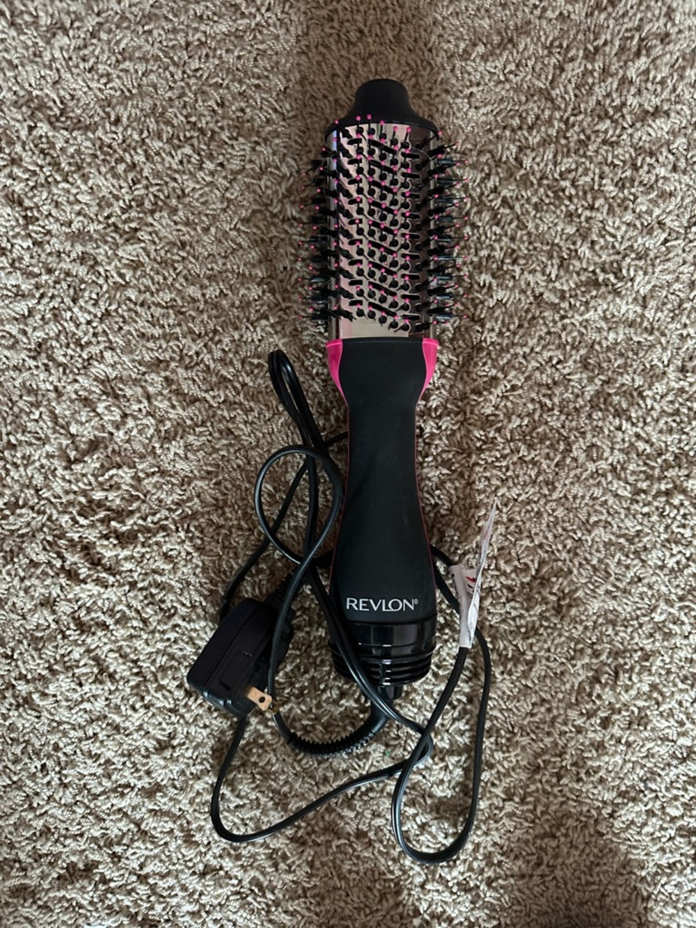 Revlon Black and Pink Hot Air Volumizing Brush